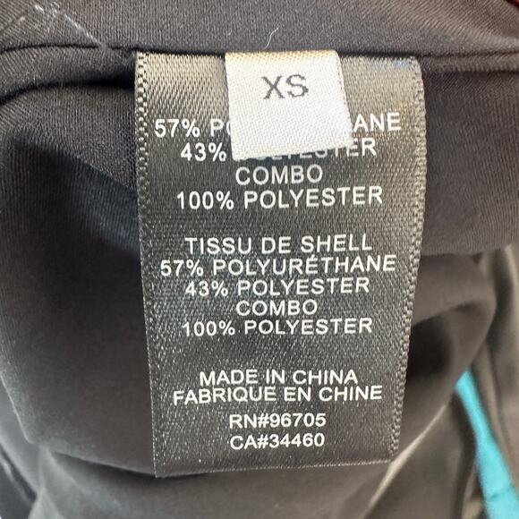 Rebecca Taylor Black Faux Leather Mini Tunic Dress XS Edgy Designer $295 Flaw - Picture 10 of 11